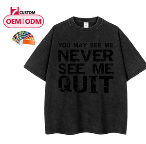 <span class=keywords><strong>T</strong></span>-<span class=keywords><strong>shirt</strong></span> décontracté unisexe à manches courtes, motif 3D délavé, style rétro hip-hop <span class=keywords><strong>streetwear</strong></span>, 260 g/m², collection é<span class=keywords><strong>t</strong></span>é M2621 (OEM&ODM) - Product Image 1