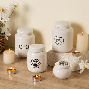 Urna Conmemorativa para Mascotas de Cerámica Sellada de Grado Alimenticio, Resistente a los Arañazos, con Diseño Personalizado, en Varios Tamaños, para Cenizas de Animales Pequeños - Product Image 2