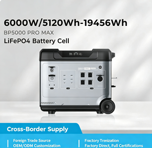BP5000 PRO MAX ชุดจ่ายไฟฉุกเฉินสำหรับใช้งานกลางแจ้ง - อินเวอร์เตอร์แบบสองทิศทาง 6KW, แบตเตอรี่ลิเธียม 5kWh, ระบบสำรองไฟบ้านแบบขยายได้ - Product Image 1