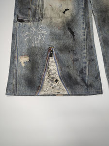 3 डी स्टीरियोस्कोपिक कढ़ाई फ्लेयर ई 2 के स्ट्रीटवियर हाई स्ट्रीट लुगम्य वॉशबल पर्यावरण के अनुकूल बटन विवरण 100% कपास बुने हुए - Product Image 4