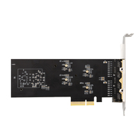 Kartu adaptor kartu PCI-E 4 Port 1G, jaringan Quad- Port PCI Express LAN Card dengan Chip I225