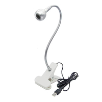 Lampe UV LED à col de cygne flexible alimentée par USB, séchoir à ongles portable à clipser, lampe de bureau réglable pour le durcissement du gel à domicile et le nail art DIY