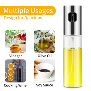 Bouteille pulvérisateur d'huile en verre emballée pour la cuisson, pulvérisateur d'huile d'olive pour barbecue, cuisson, rôtissage, grillades, ustensiles de cuisine - Product Image 3