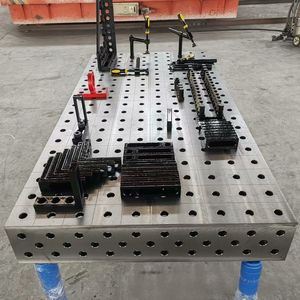 Fabrieksdirect hoogwaardige 3D precisie gietijzeren laswerkbank 2000*1000 Nieuwe flexibele lastafel - Product Image 3