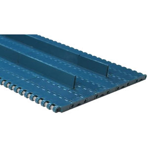 Maille de convoyeur à chaîne supérieure en plastique résistant à la corrosion avec rails de contrôle série 1000 - Product Image 1