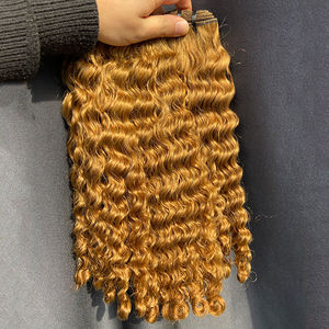 Paquetes de cabello camboyano birmano brasileño marrón de grado 11A cabello humano crudo coloreado con cutícula alineada de 20 pulgadas - Product Image 1