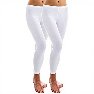 STANDLAR INTERNATIONAL Summer Casual High Waist Knitted Organic Cotton Anti-Bacterial Breathable Warm <b>Thick</b> Women's <b>Leggings</b> - Product Image 3