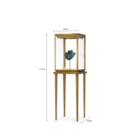 Vitrines d'angle verticales MASTER sur pied, anti-poussière, résistantes aux rayures, en verre trempé, pour bijouterie haut de gamme