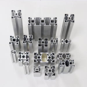 Profilé d'extrusion en aluminium série 6000 T5 anodisé pour cadre de porte et fenêtre industrielle, profil en T <span class=keywords><strong>100x100</strong></span> avec service de pliage - Product Image 2