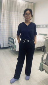Nuevo diseño, conjuntos de exfoliantes médicos <span class=keywords><strong>el</strong></span>ásticos de LICRA de poliéster para mujer, logotipo personalizado, tela de sarga de alta calidad, exfoliantes de Hospital para médicos - Product Image 2