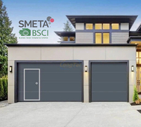 Porte de garage sectionnelle électrique en acier coloré résistante aux vents forts LongTai pour les zones côtières