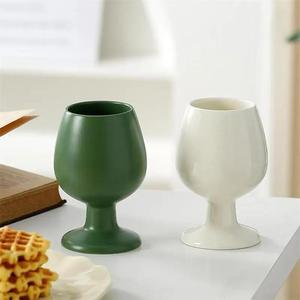 Copa <span class=keywords><strong>de</strong></span> Vino Creativa <span class=keywords><strong>para</strong></span> Bodas, Copa <span class=keywords><strong>de</strong></span> Vino <span class=keywords><strong>para</strong></span> Recién Casados, Copa <span class=keywords><strong>de</strong></span> Cerámica <span class=keywords><strong>de</strong></span> Estilo Chino con Base Alta <span class=keywords><strong>para</strong></span> Parejas, Copa Engrosada - Product Image 2