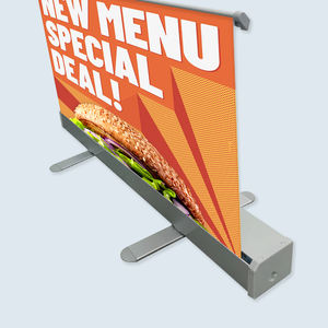 Grosir tiang spanduk Gulung besi portabel 80*200 untuk peraga Iklan spanduk dapat ditarik - Product Image 2