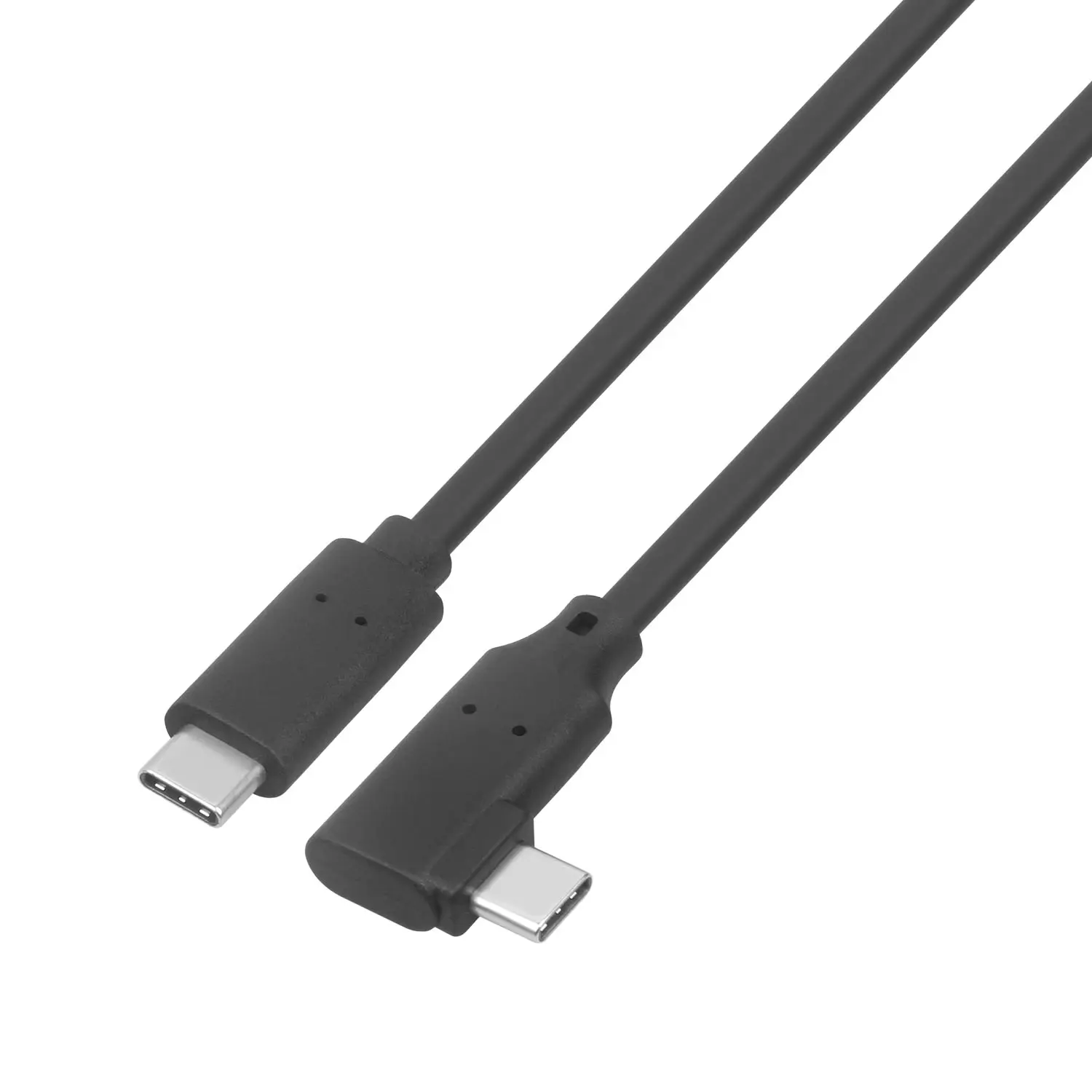 Kabel USB Tipe C cepat 1M, kabel pengisian daya USB Tipe C sudut fleksibel untuk Android, Data USB Tipe C