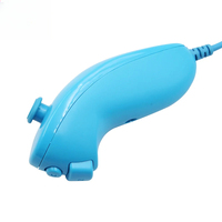 Accesorios de Gamepad para Nintendo Wii Game Controller 5 colores Nunchuck Hand Curved Game Handle Controller Nunchuk para Wii