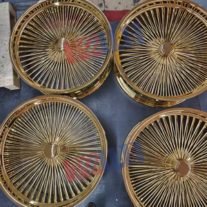 Jantes à rayons chromées personnalisées 20/22/24/26 pouces, PCD 5x114.3, à rayons droits - Product Image 2