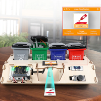 Kit robot de tri des déchets: Kit de classification des déchets Hiwonder AI Vision avec diffusion audio alimenté par micro:bit