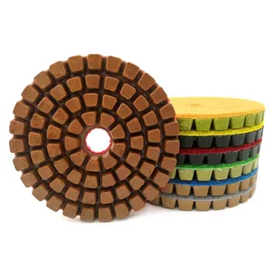 مجموعة من 4 "صقل غرانيت ماسي رطب مع داعم للحجر الرخامي وأدوات قرص كاشط - Product Image 3