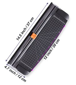 Xách tay <span class=keywords><strong>mini</strong></span> giấy Cutter của nhãn hiệu Slide Trimmer cho A4 thủ công cho hình ảnh đồ thị cardstock cắt - Product Image 4