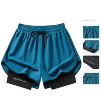 En Gros Vêtements de Sport Décontractés pour Hommes, Shorts de Course en Polyester Respirant à Séchage Rapide pour Entraînement et Gym