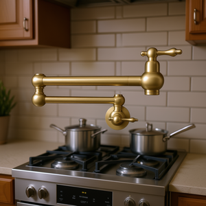 Grifo de Cocina Manual de Aleación de Zinc para Montar en la Pared, para Ollas y Sartenes - Product Image 2