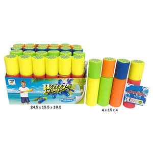 Lanciatore di Schiuma con Pompa d'Acqua 15Cm, Set di 24 Unità, Giocattolo da Spiaggia - Product Image 1