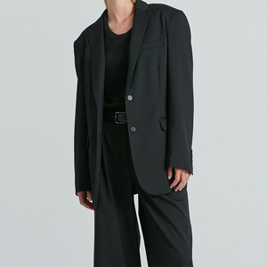 <span class=keywords><strong>Blazer</strong></span> Oversize da <span class=keywords><strong>Donna</strong></span> OEM di Alta Qualità, Giacca Autunnale Tinta Unita a Maniche Lunghe, Completo da Ufficio per <span class=keywords><strong>Donna</strong></span> - Product Image 1