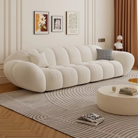 Canapé nuage moderne, dernier style, tissu design, garnissage en éponge haute élasticité, ensemble complet