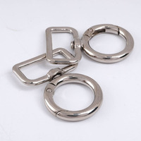 Offener Feder ring aus Zink legierung Hardware-Schlüssels chn allen haken für Taschen zubehör Gepäck-O-Ring-Metall haken