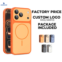 Luxe converter hoesje voor iPhone 11, 15, 18, 17 Pro Max, esthetisch mat hard PC TPU bulk custom logo beschermhoesje
