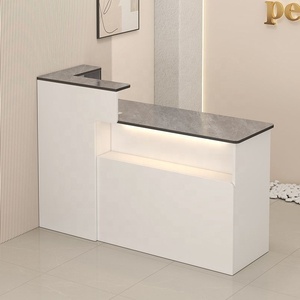 Multi-Purpose Cash Register & Reception <b>Desk</b> Counter Table for Clothing Stores Women's Shops Beauty <b>Salons</b>-Simple Modern Design - Product Image 3