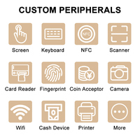 Kiosque de commande en libre-service pour restaurant OEM, écran tactile, menu alimentaire, terminal de paiement, machine POS pour restauration rapide, QSR, café
