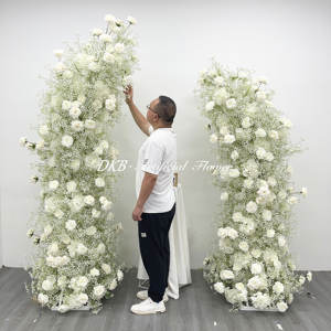 DKB hortensia fleur artificielle arc tissu matériel pour noël remise des diplômes décoration de pâques OEM accueilli - Product Image 6