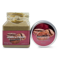 Gommage corporel naturel en gros sous marque privée, éclaircissant, exfoliant, lissant et adoucissant, au café, pour les pieds, le visage et le corps