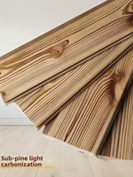 Panneau mural et de plafond rectangulaire en bois massif de pin, sans peinture, pour sauna, intérieur, loft et maison en bois