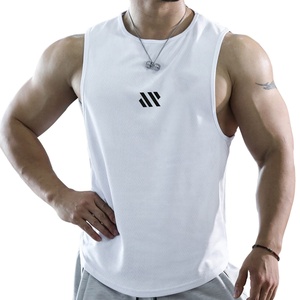 Custom tank <b>Top</b> Men's Tank <b>Tops</b> Sleeveless Workout <b>Mesh</b> Material Quick Dry Athletic Running Gym Muscle Beach - Product Image 6