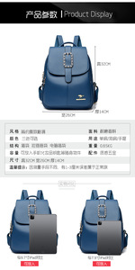 Sac à dos de haute qualité pour femmes, sac de voyage antivol, sac à dos de luxe, sac à bandoulière décontracté, sac d'école pour adolescentes, filles - Product Image 3