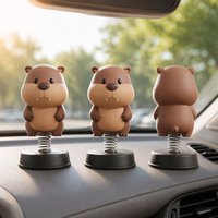 Jouet agitateur pour voiture, poupée à ressort personnalisée pour intérieur de voiture, ornement en PVC souple, capybara de dessin animé, mascotte IP personnalisable, cadeau