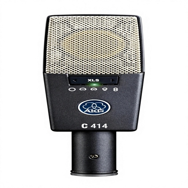 AKG Pro Audio C414 XLS Studio-Grade Professional Large-Diaphragm Condenser Microphone Multipattern XLR Connector Rugged Aluminum