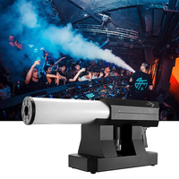 Pistolet à fumée sans fil 1500W RGB LED portable, colonne d'air verticale, canon à fumée pour mariage, DJ, discothèque, concert, fête, scène