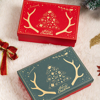 Grandes chaussettes craquelins de Noël personnalisées, coffrets cadeaux géants à décor exclusif pour la décoration de Noël, l'emballage et la confiserie