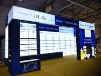 Stand d'exposition en tissu d'aluminium personnalisé de 10x20 pieds stand polychrome par sublimation de teinture/impression par transfert de chaleur portable assemblage facile