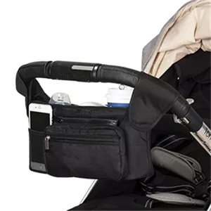 Borsa portaoggetti universale per passeggino all'ingrosso con portabicchieri isolati borsa per telefono staccabile pannolini per bambini non supportati - Product Image 4