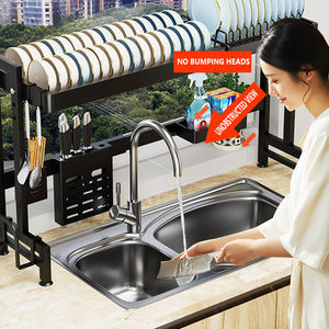 Stainless Steel Expandable Kitchen Over <b>Sink</b> Chopsticks & Dish Storage <b>Rack</b> Waterproof Durable Modern - Product Image 2