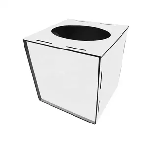 Boîte à mouchoirs à sublimation <span class=keywords><strong>personnalisée</strong></span> Qualisub Boîte à mouchoirs en MDF vierge de 3mm pour la décoration de la maison par sublimation Boîte à mouchoirs - Product Image 2