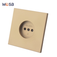 WESA Enchufe de Pared 16A con 1 Tomacorriente, Diseño Moderno de Lujo, Regleta Eléctrica Europea