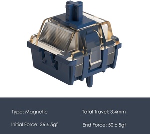 Interruptor Magnético Mecánico Astrolink de Akko para Teclado Gaming HE de Respuesta Rápida, Interruptores de Teclas Preiluminados con Resorte de 20 mm - Product Image 3