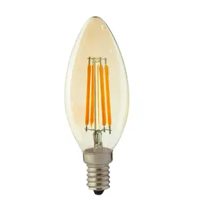 CE Standard di 360 gradi bagliore illuminazione interna sostituire lampade ad incandescenza C35 4W LED lampadina a filamento