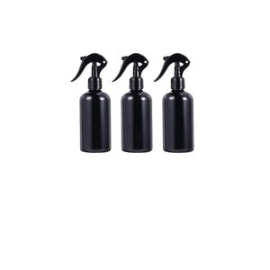 Trigger <b>Mist</b> Sprayer Empty Refillable 200ml 300ml Amber Black PET Round Plastic Toner Liquid Spray <b>Bottle</b> - Product Image 1