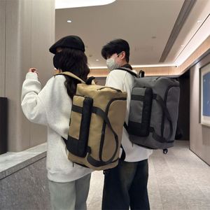 Unisex Wear-Resistant Oxford Fabric Light <b>Weight</b> Front Zippered Pocket Crossbody Tote Sport Luggage <b>Backpack</b> Bag Travel <b>Backpack</b> - Product Image 5
